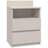 Taahir 2-Drawer Bedside Table with Open Shelf 40 cm Cashmere