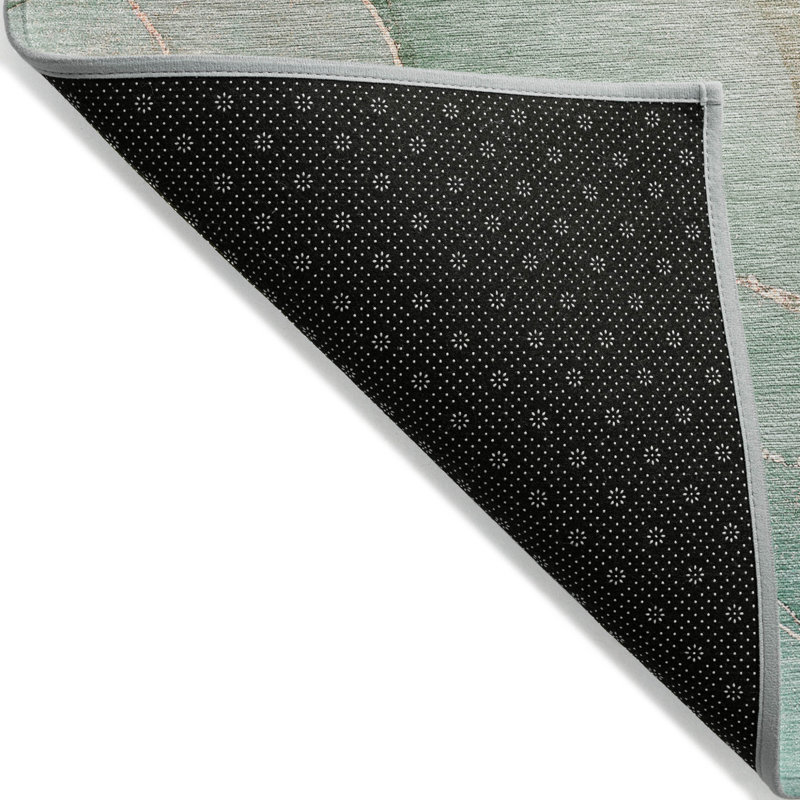 Tapis extérieur lavable antidérapant 2 pi x 3 pi bleu sarcelle