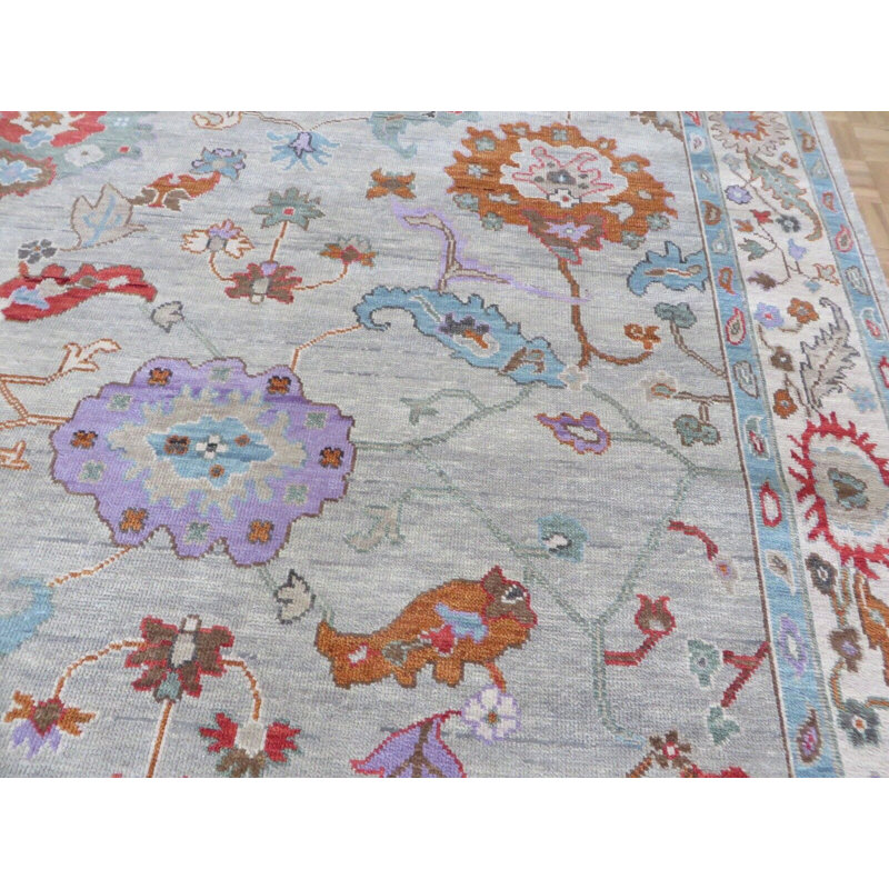 Tapis unique gris de 8 pi x 10 pi One-of-a-Kind