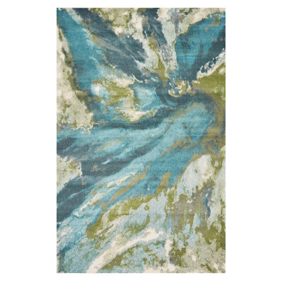8' X 10' Multicoloured Shag Area Rug