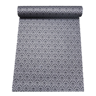 P&S Luxury Damask Wallpaper Black Glitter Textured Vinyl Heavy Duty 1348320