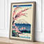 Fuji Under Cherry Blossom Japandi - Wrapped Canvas-210212646-210212647