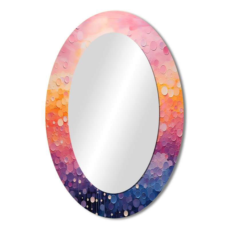Miroir mural Blush Horizon I - rose, 36 po x 24 po