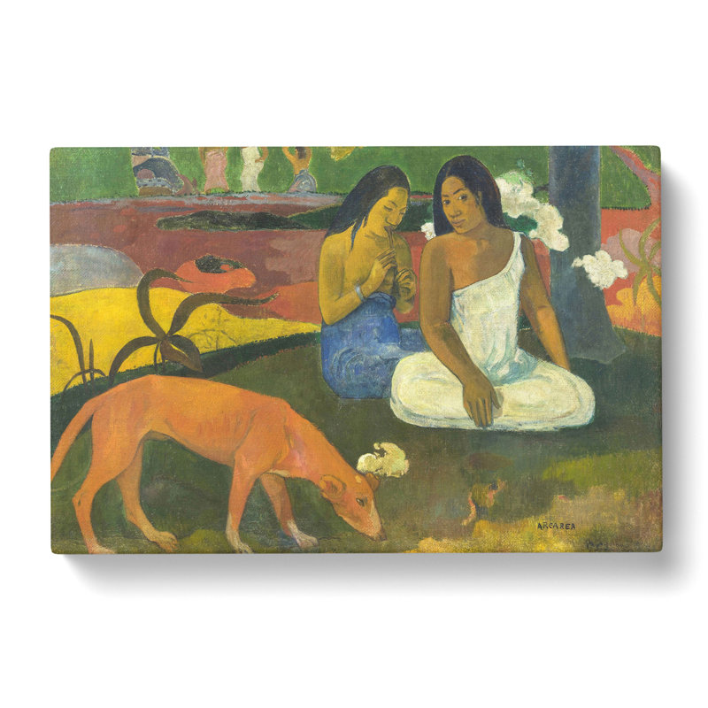 Arearea by Paul Gauguin - Wrapped Canvas Painting, 40cm H x 60cm W x 3cm D