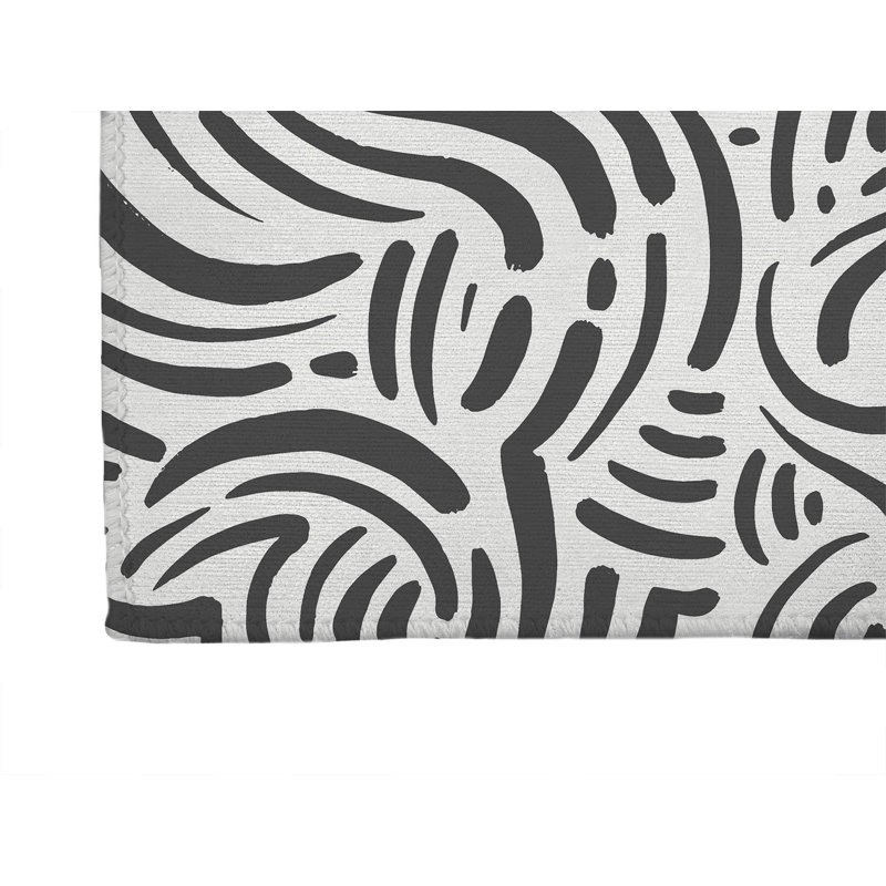 Cozy Swirl Non-Slip Outdoor Rug, Runner 2'6" x 8'