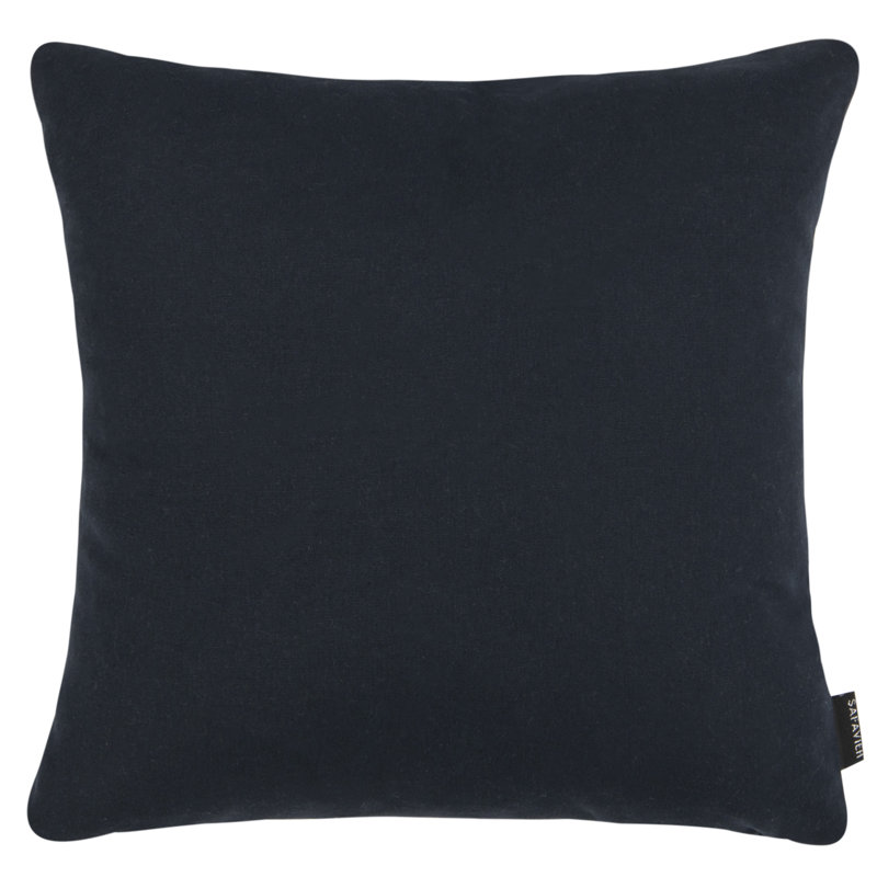 Deep Blue and White Striped Square Pillow, 20" x 20"