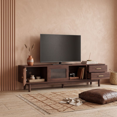 Meuble télé avec tiroirs et garde-robe