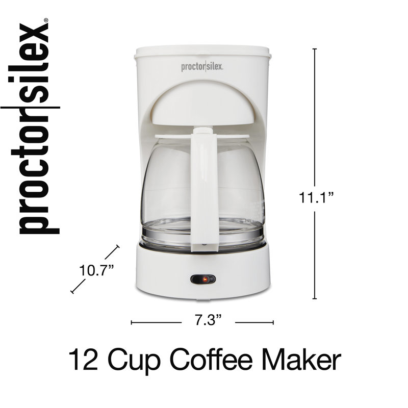 Proctor-Silex 12 Cup Coffee Maker, White