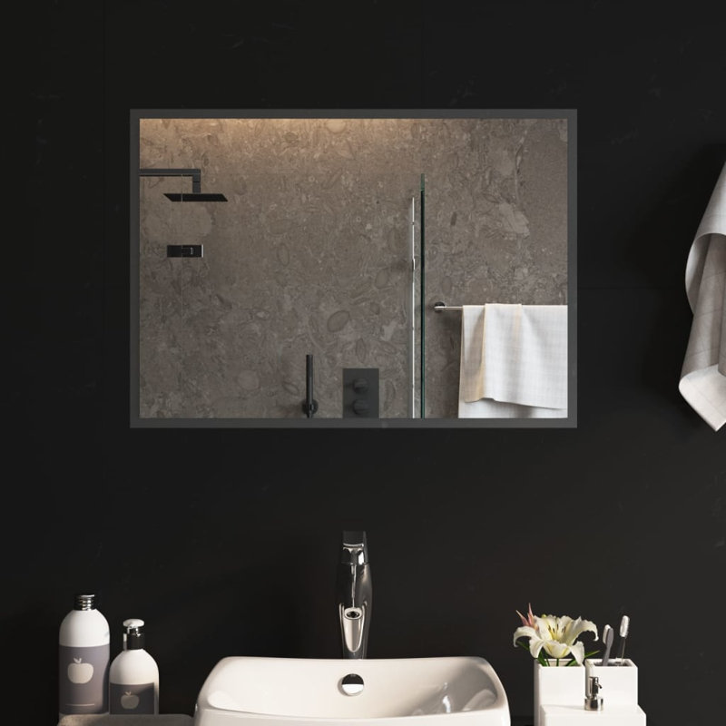 This stylish LED bathroom mirror is meant to be an essential part of your bathroom., 50cm H x 70cm W