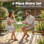 Acacia Solid Wood Patio Dining Set Table,