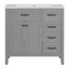 Meuble-lavabo noir 38 po-431466723