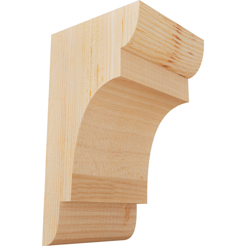 New Brighton Corbel, H 10 po x l 5,5 po x P 6 po, Sapin de Douglas, Lisse