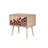 Modern Nightstand with 2 Drawers, Sonoma Oak Finish, 23.6 x 24.0 x 15.7 inches | 100% Melamine Coated Particle Board, Hornbeam Legs, Metal & Rope Handles, UV Coating | Scandinavian Design for Stylish Bedrooms-121807234