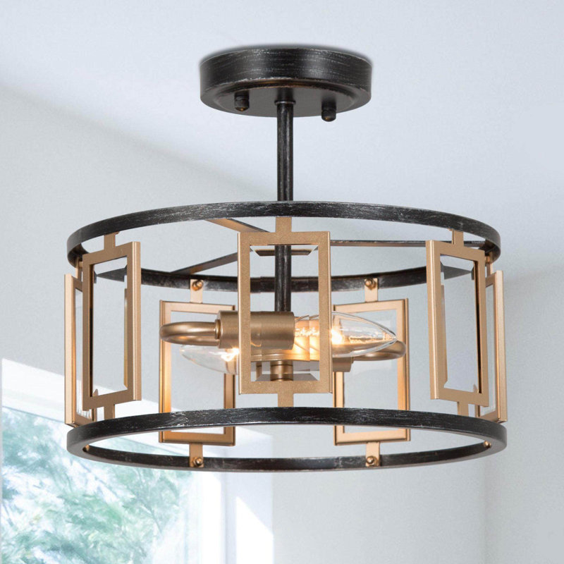 Plafonnier semi-encastré 2 lumières 12 po Issai