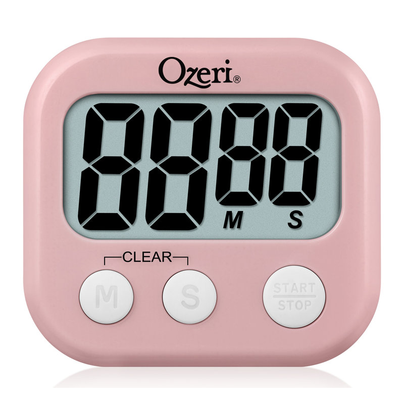 Ozeri Kitchen and Event Timer, Crystal Rose