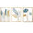 3-Piece Modern Metal Leaf Wall Art Set -997216742