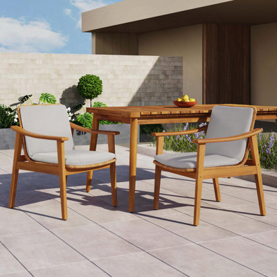 Chaise de salle à manger en acacia et bois massif