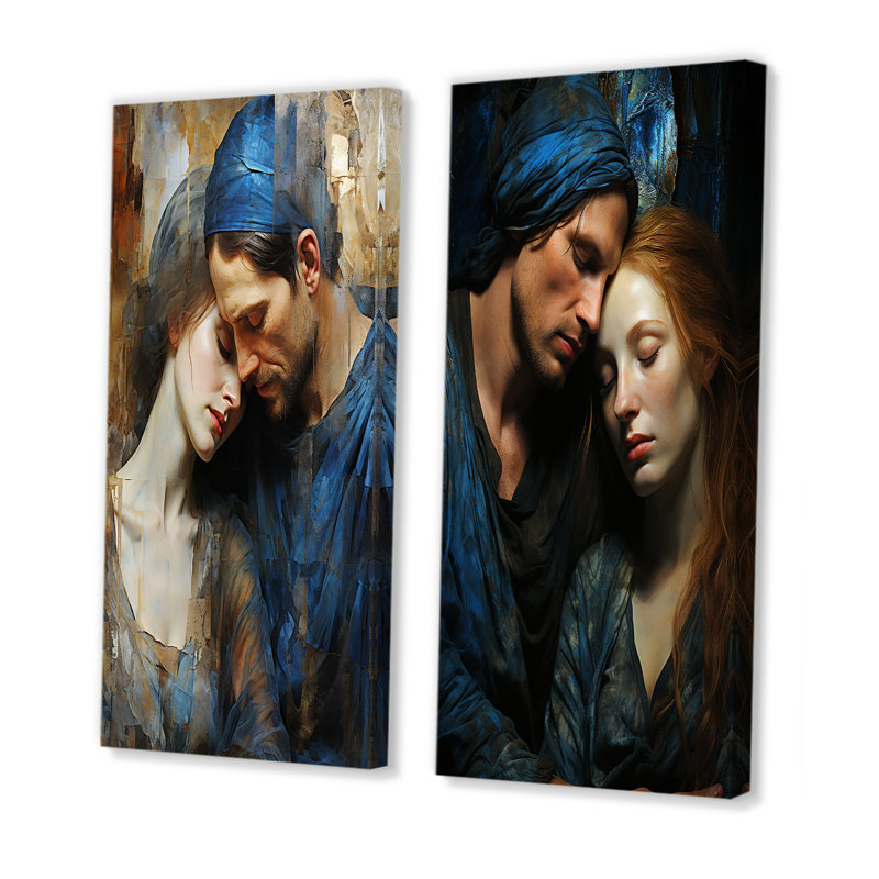 Ensemble d'art mural sur toile Pieta Geuil, H 28 po x l 25 po, Toile tendue