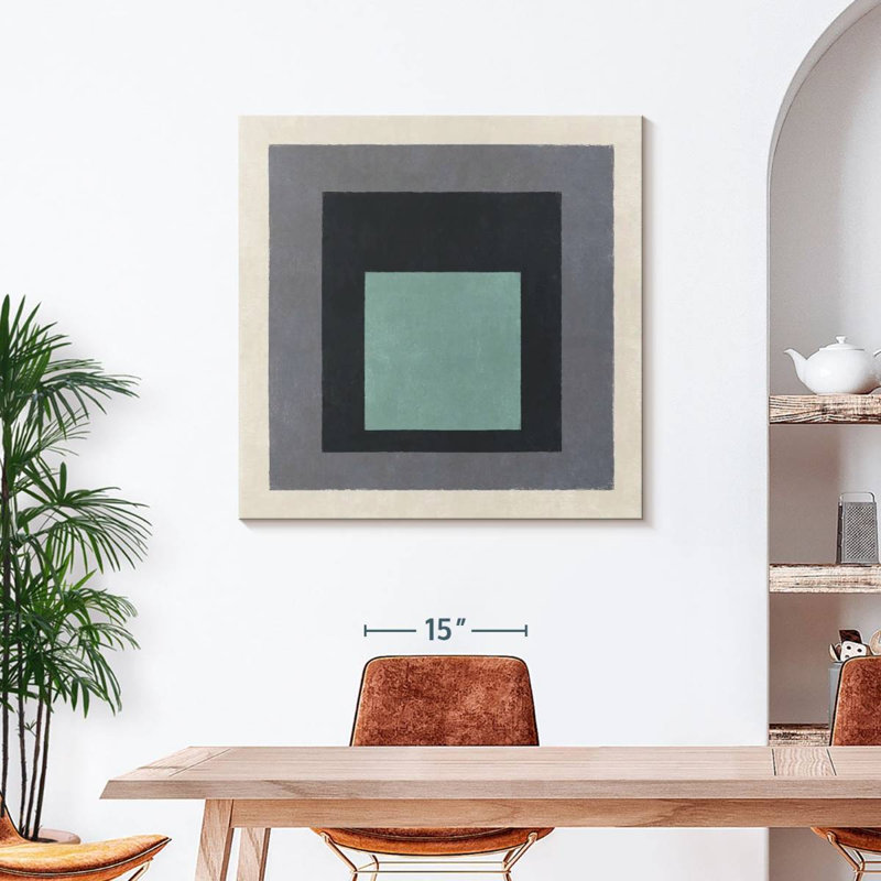 Muted Square Layers, 39" H x 39" W