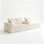 Canapé modulaire en forme de L en flanelle désossée avec siège profond, choix de méridienne orientée à droite, double poches latérales, aucun assemblage requis-132440248-132440253-132440250