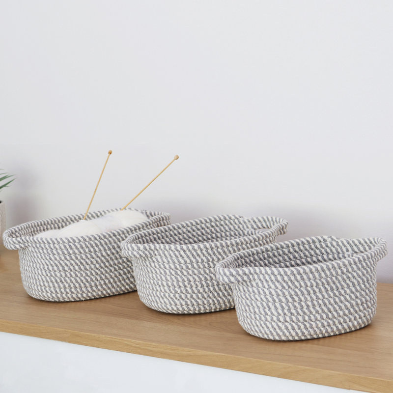 JVL Fabric Decorative Basket