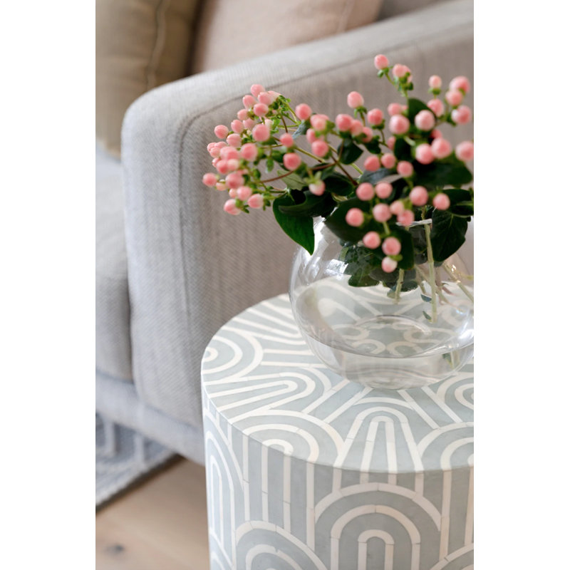 Solid + Manufactured Wood Accent Stool