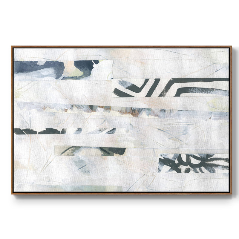 Motif camouflage II, toile tendue avec châssis de qualité supérieure - prête à être accrochée, H 17 po x l 25 po x P 2 po