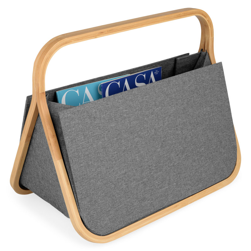 Hurwitz Wood Free Standing Magazine Rack
