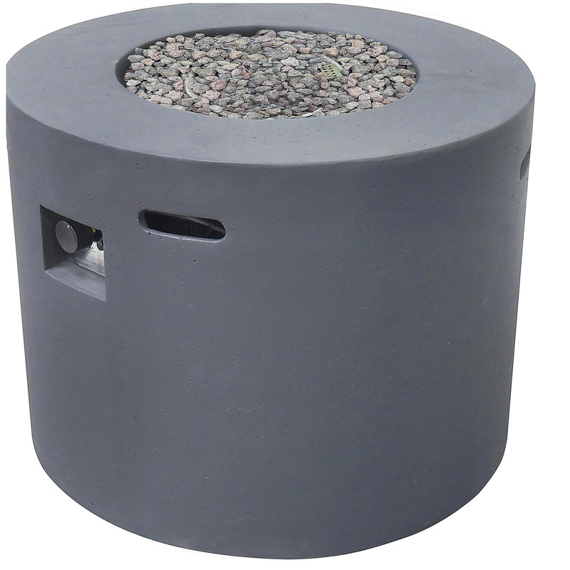 31-inch Round Fire Pit - 40,000 Btu, Dark Grey