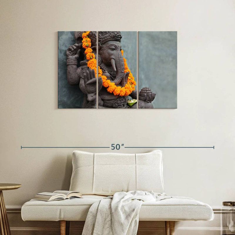 Adella Ganesha Statue, 24" H x 38" W