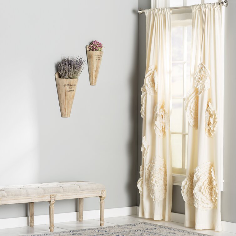 Jaklyn Crushed Texture Semi-Sheer Rod Pocket Curtain Panel