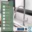 Robinet de cuisine rétractable sans contact à double capteur résistant aux empreintes digitales, tuyaux tressés standard-85794767