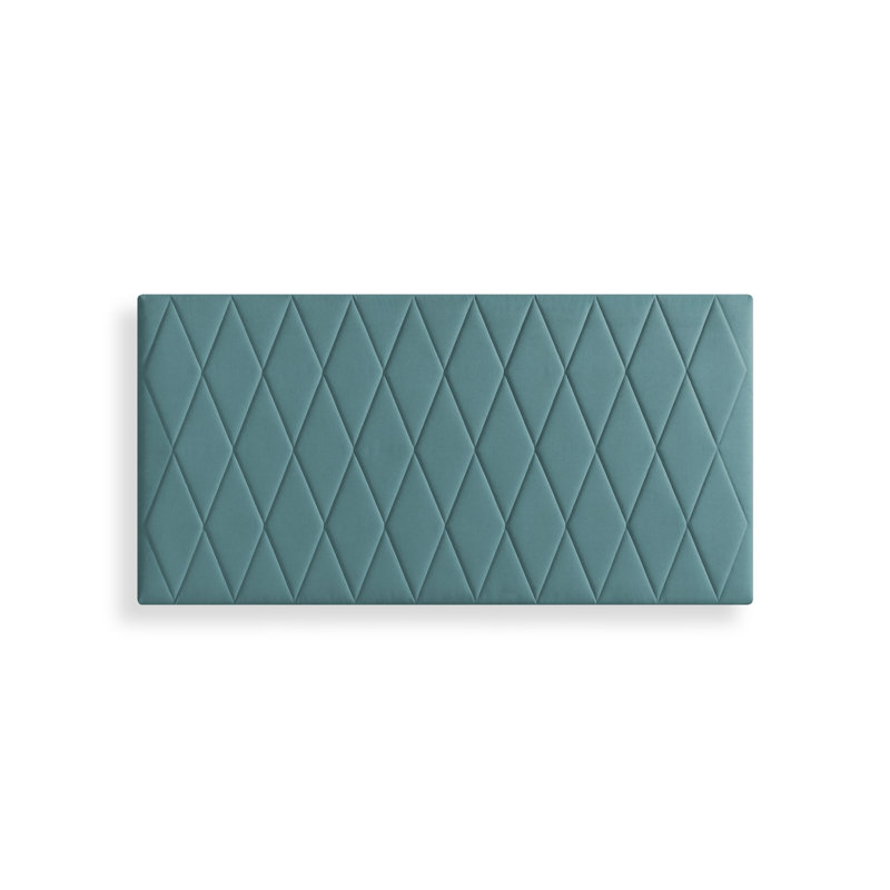 Upholstered Chenille Panel Headboard, Double (4'6), Turquoise