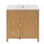 Meuble-lavabo en bois naturel 30 po Modern