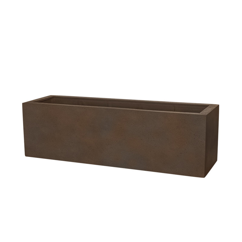 Sandal Handmade Planter, Charcoal P-Lite, 47.25" W x 17.75" D x 17.75" H