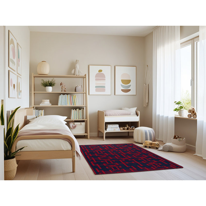 Machine Washable Trellis Gray Area Rug, Rectangle 3' x 5'
