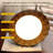 9.84" Retro Brown Glass Flush Mount Lighting