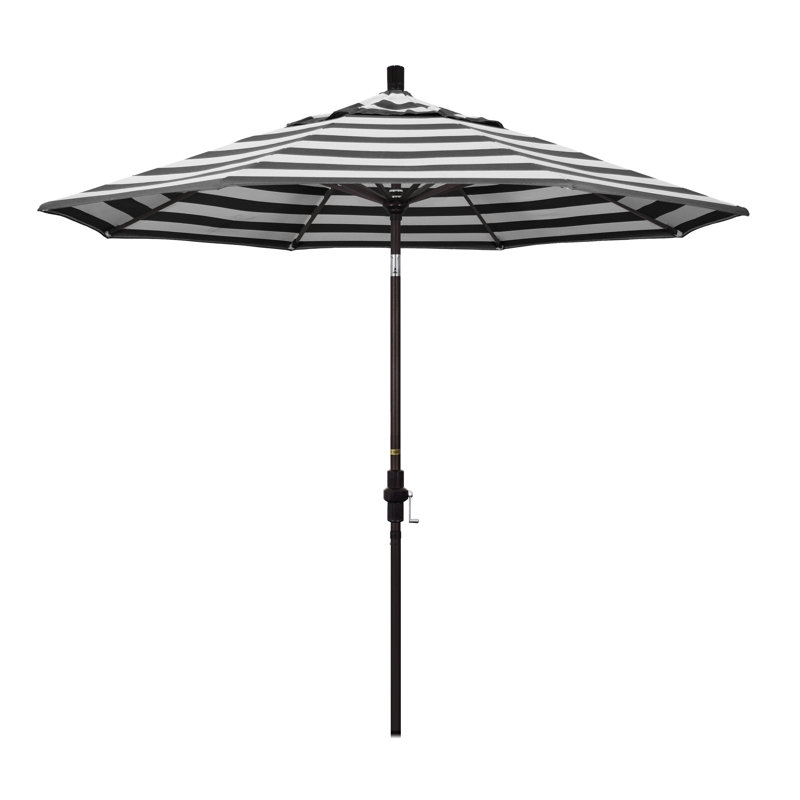 Parasol 9 'Market Sunbrella, Cabana classique à rayures noires Sunbrella®
