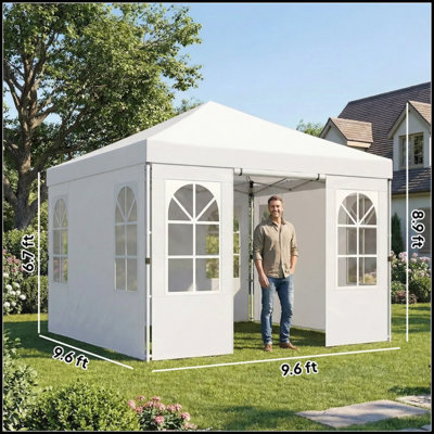 Stable Pop Up Canopy Tent, Portable Instant Shelter with UPF50+ Sun Protection and Easy Setup