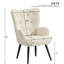 Fauteuil à oreilles rembourré en fausse fourrure avec pieds en métal Modern-1544354319