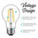 8 Watt (60 Watt Equivalent), Edison A19 LED, Dimmable Light Bulb, E26/Medium (Standard) Base