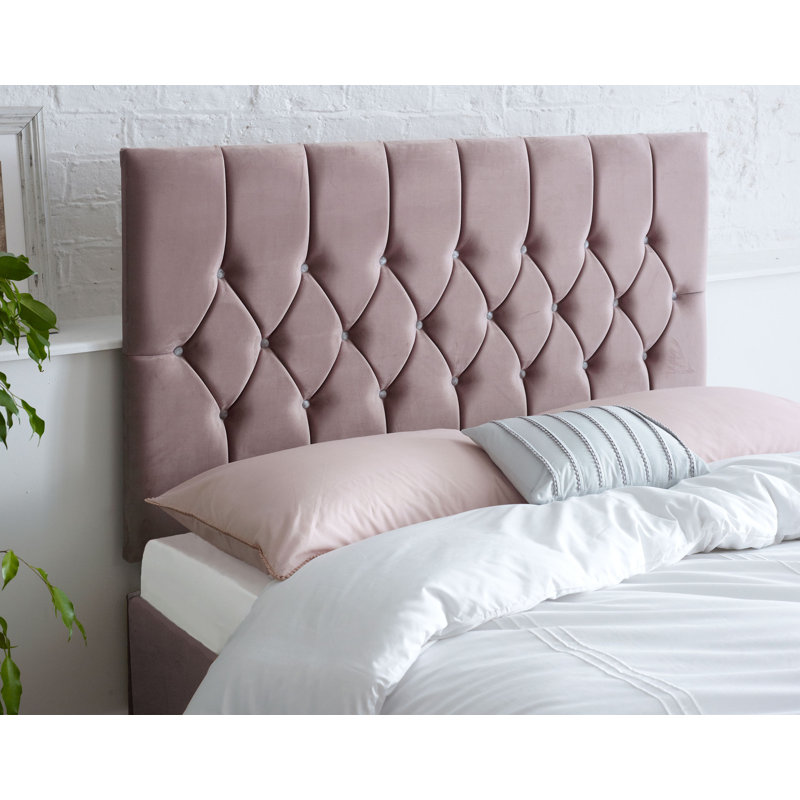 Linda Upholstered Headboard, Single (3'), Blush
