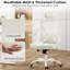 Fauteuil de bureau ergonomique en filet avec support lombaire réglable et bascule 120 - blanc pour ordinateur de bureau-580464795-580464790