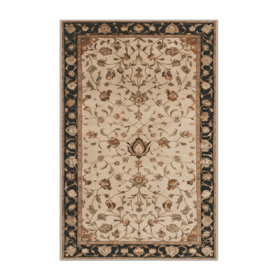 Machine Washable Persian Brown Area Rug