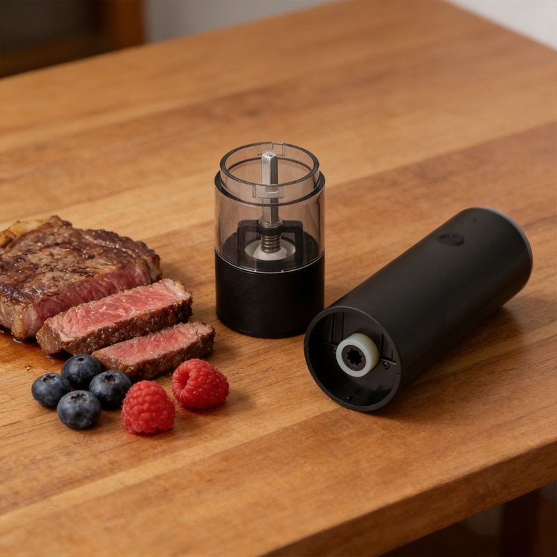17" Double-side Titanium Cutting Board Come with Pepper Grinder
