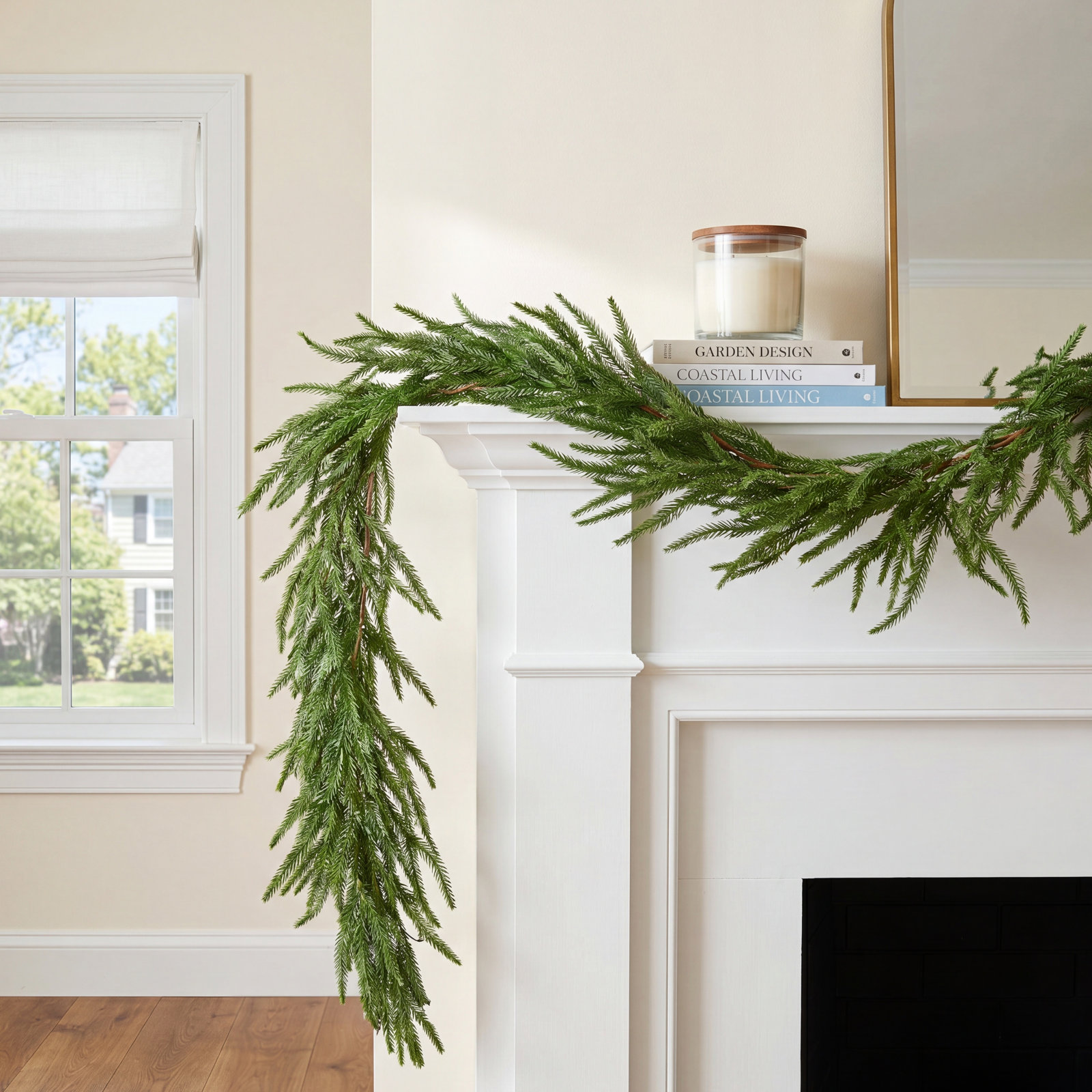 11" Norfolk Pine Christmas Garland, 5' L