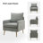 Werner Upholstered Armchair-308396388