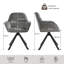 48.5cm H Swivel Upholstered Dining Chair with Ergonomic Back-932549404