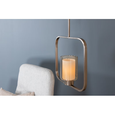 Altheimer 1 - Light Nickel Geometric Pendant