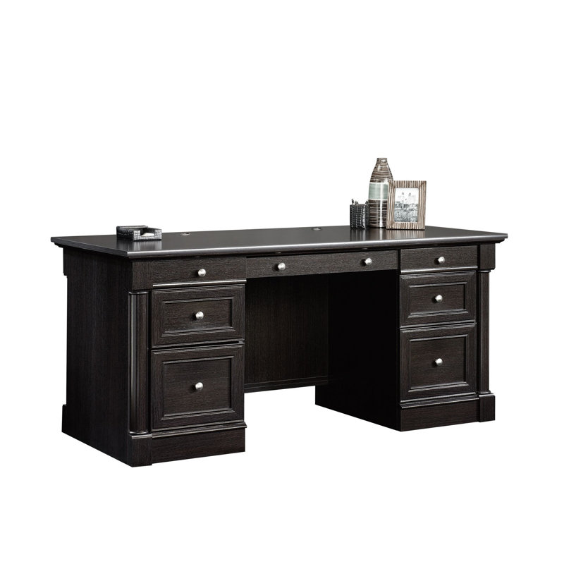 Bureau d'écriture rectangulaire l 65,118 po Panaghia, Noir, noir, noir, noir